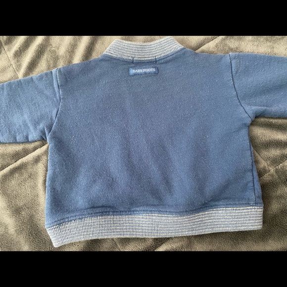 Baby Roots Striped Buttoned Down Crewneck - Picture 10 of 10